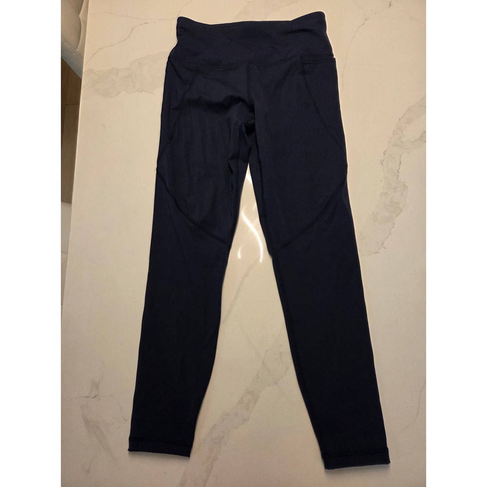 Sweaty Betty Power Workout Leggings Navy Blue Womens Size 4 XS 7/8 Length Pocket